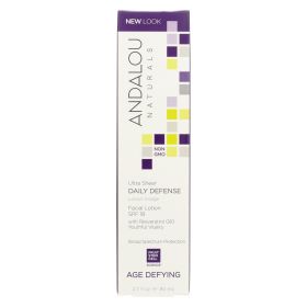 Andalou Naturals Ultra Sheer Daily Defense Facial Lotion With Spf 18 - 2.7 Fl Oz