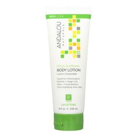 Andalou Naturals Body Lotion - Citrus Verbena Uplifting - 8 Fl Oz