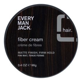 Every Man Jack Matte Finish Hair Styling Fiber Cream for Men, Naturally Derived, 3.4 oz