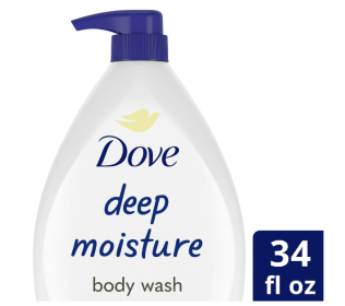 Dove Beauty Body Wash with Pump Deep Moisture Nourishing for Dry Skin - 34 fl oz