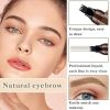 Simulated native eyebrow lasting four-fork liquid water eyebrow pencil four-head three-dimensional color rendering waterproof and sweat-proof eyebrow