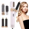 5 in 1 Curling Wand Set Professional Hair Curling Iron for Multiple Hair Types and Styles Fuchsia